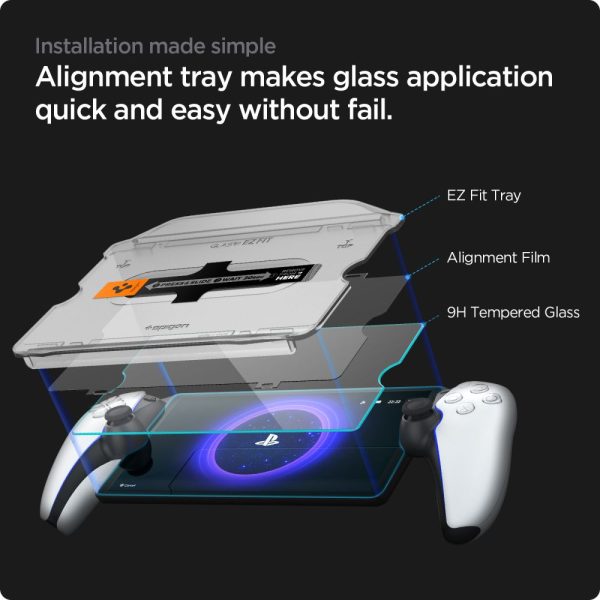 SPIGEN GLAS.TR EZ FIT SONY PLAYSTATION PORTAL CLEAR (AGL07183) - Image 7